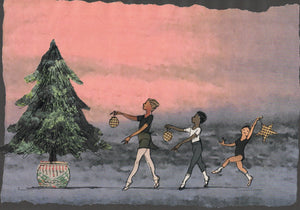 Christmas Cards (collage background)
